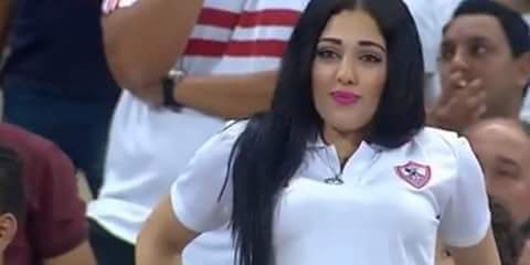 صور دنيا الحلو , حسناء نادي الزمالك في المدرجات